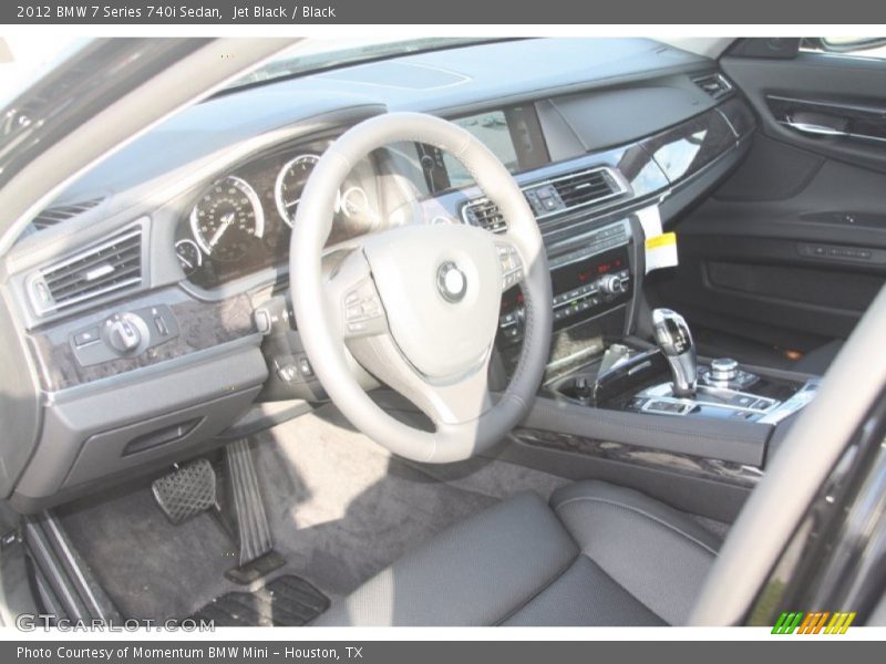 Jet Black / Black 2012 BMW 7 Series 740i Sedan