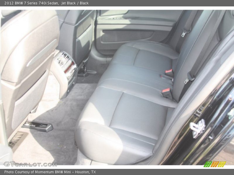 Jet Black / Black 2012 BMW 7 Series 740i Sedan