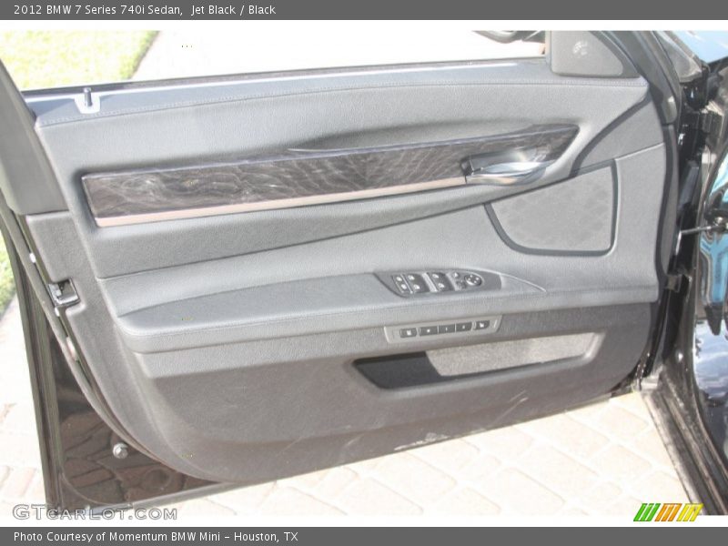 Jet Black / Black 2012 BMW 7 Series 740i Sedan