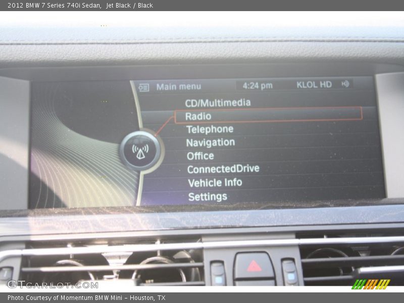 Jet Black / Black 2012 BMW 7 Series 740i Sedan