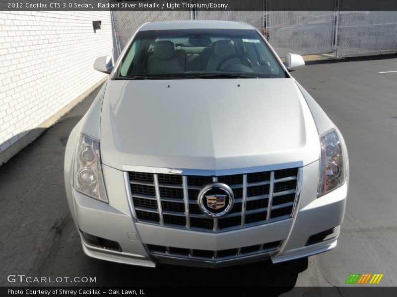 Radiant Silver Metallic / Light Titanium/Ebony 2012 Cadillac CTS 3.0 Sedan