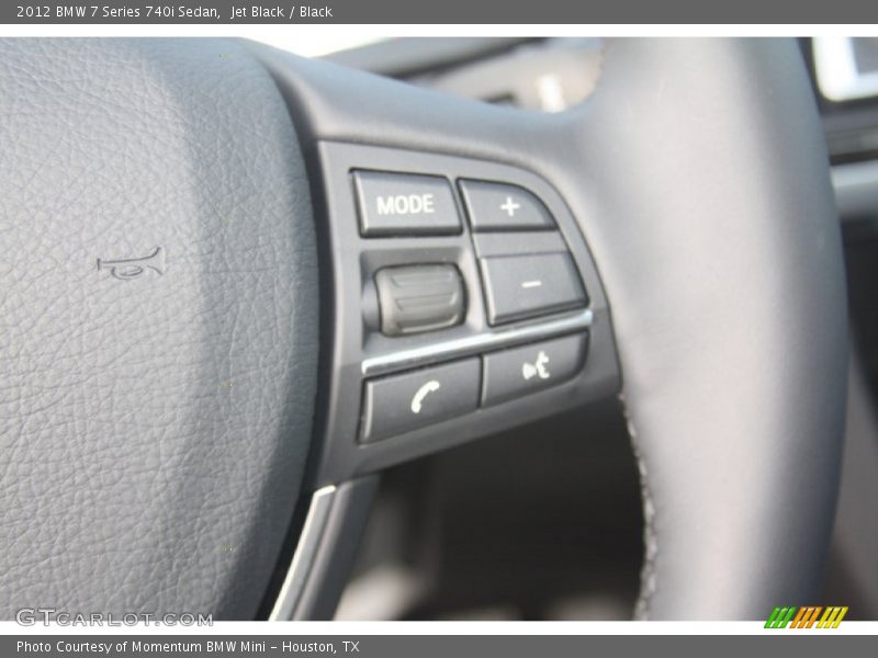 Jet Black / Black 2012 BMW 7 Series 740i Sedan