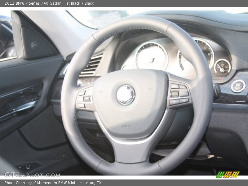 Jet Black / Black 2012 BMW 7 Series 740i Sedan