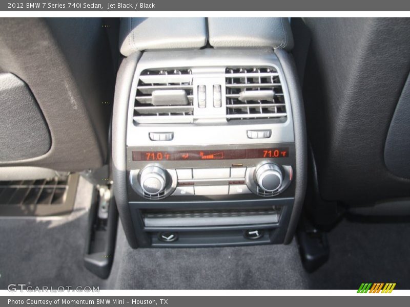 Jet Black / Black 2012 BMW 7 Series 740i Sedan