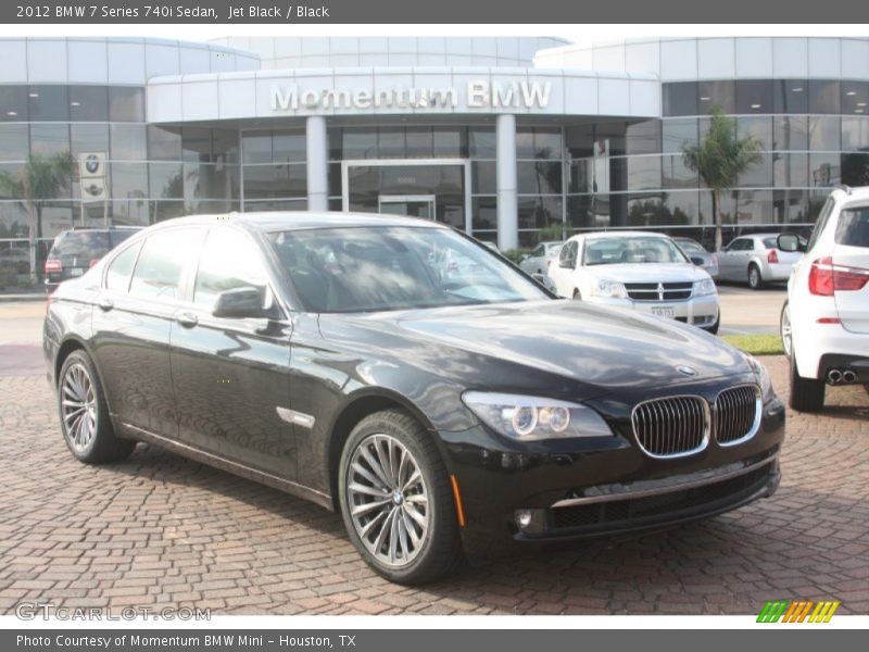 Jet Black / Black 2012 BMW 7 Series 740i Sedan