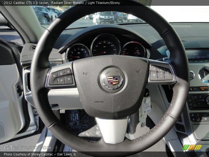 Radiant Silver Metallic / Light Titanium/Ebony 2012 Cadillac CTS 3.0 Sedan