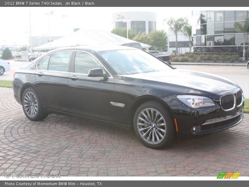 Jet Black / Black 2012 BMW 7 Series 740i Sedan