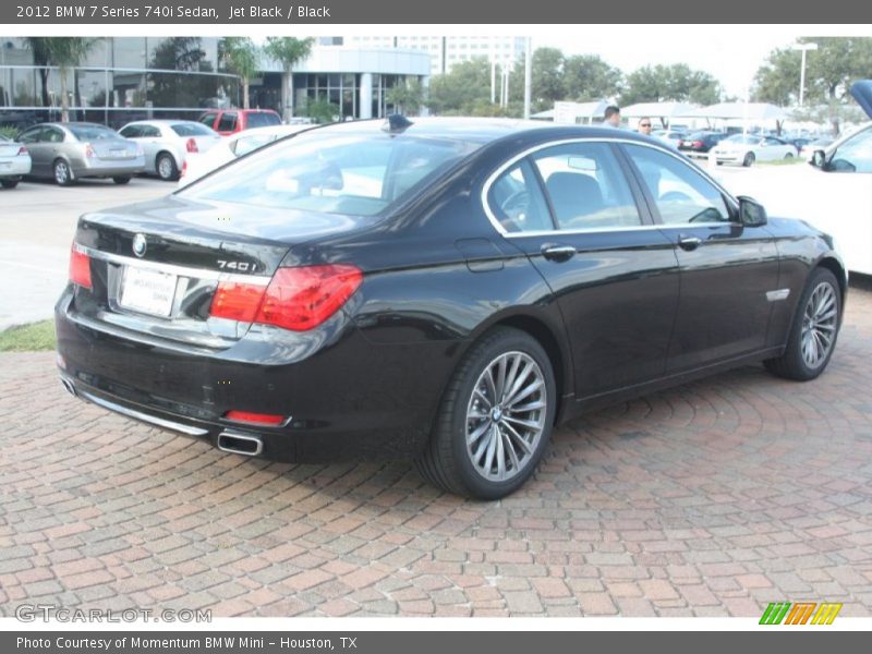 Jet Black / Black 2012 BMW 7 Series 740i Sedan