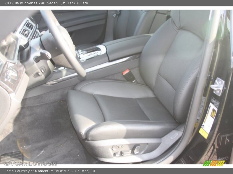 Jet Black / Black 2012 BMW 7 Series 740i Sedan