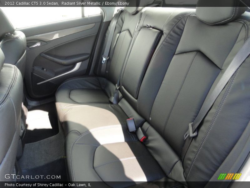 Radiant Silver Metallic / Ebony/Ebony 2012 Cadillac CTS 3.0 Sedan