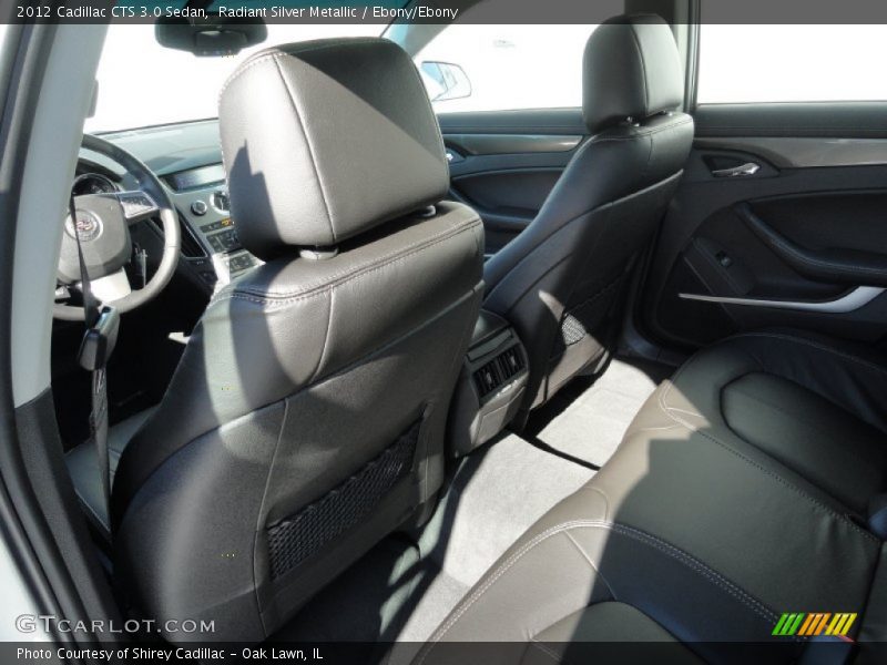 Radiant Silver Metallic / Ebony/Ebony 2012 Cadillac CTS 3.0 Sedan