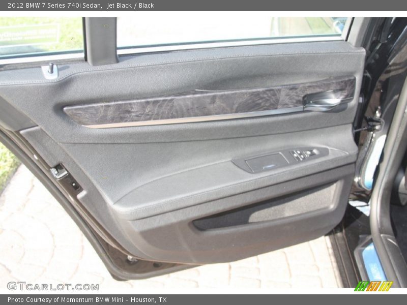 Jet Black / Black 2012 BMW 7 Series 740i Sedan