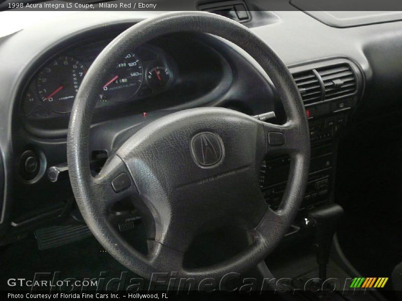 Milano Red / Ebony 1998 Acura Integra LS Coupe