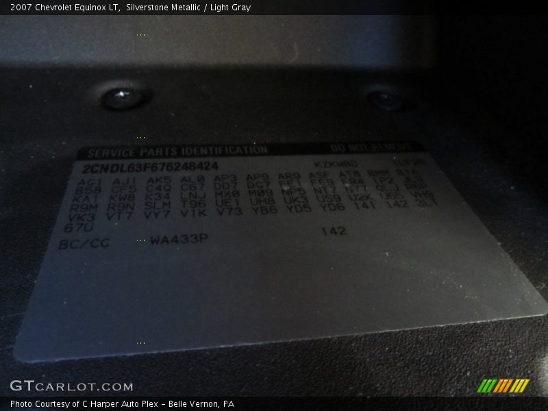 Silverstone Metallic / Light Gray 2007 Chevrolet Equinox LT