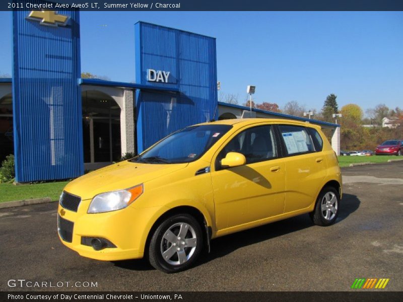 Summer Yellow / Charcoal 2011 Chevrolet Aveo Aveo5 LT