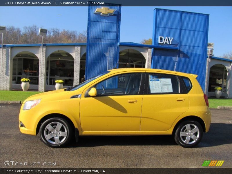 Summer Yellow / Charcoal 2011 Chevrolet Aveo Aveo5 LT