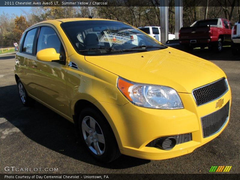 Summer Yellow / Charcoal 2011 Chevrolet Aveo Aveo5 LT