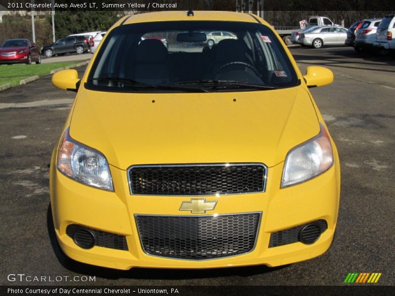 Summer Yellow / Charcoal 2011 Chevrolet Aveo Aveo5 LT
