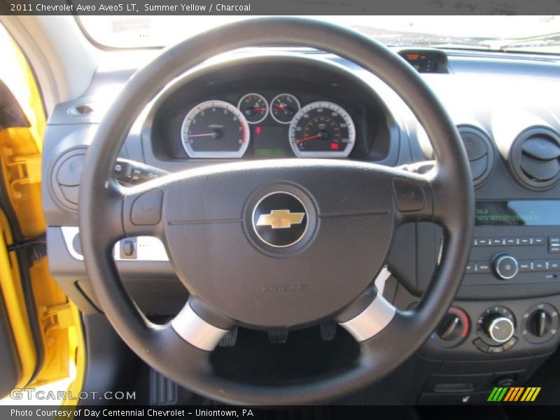 Summer Yellow / Charcoal 2011 Chevrolet Aveo Aveo5 LT
