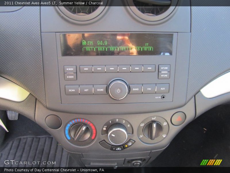 Summer Yellow / Charcoal 2011 Chevrolet Aveo Aveo5 LT