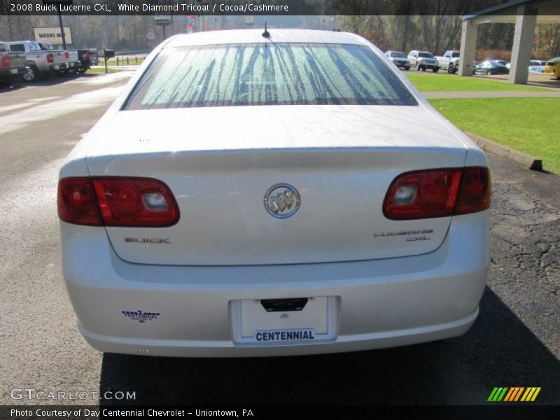 White Diamond Tricoat / Cocoa/Cashmere 2008 Buick Lucerne CXL