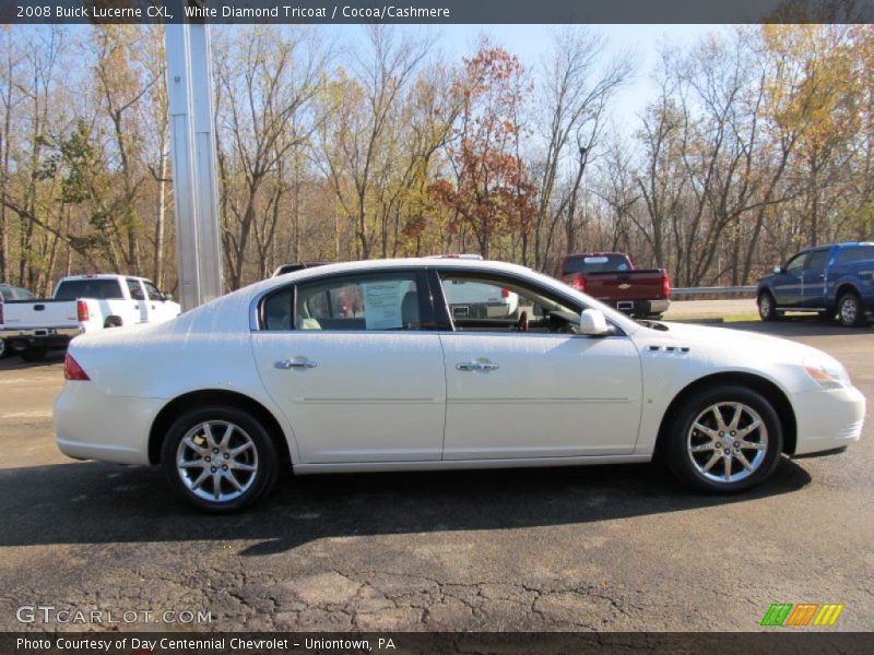 White Diamond Tricoat / Cocoa/Cashmere 2008 Buick Lucerne CXL