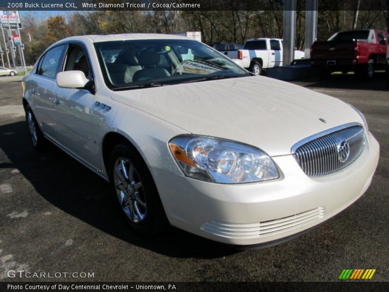 White Diamond Tricoat / Cocoa/Cashmere 2008 Buick Lucerne CXL