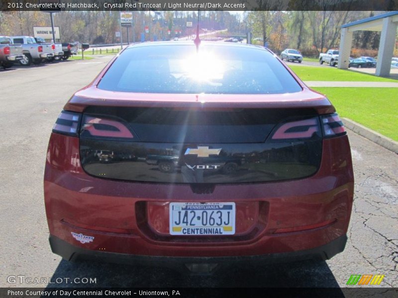 Crystal Red Tintcoat / Light Neutral/Dark Accents 2012 Chevrolet Volt Hatchback