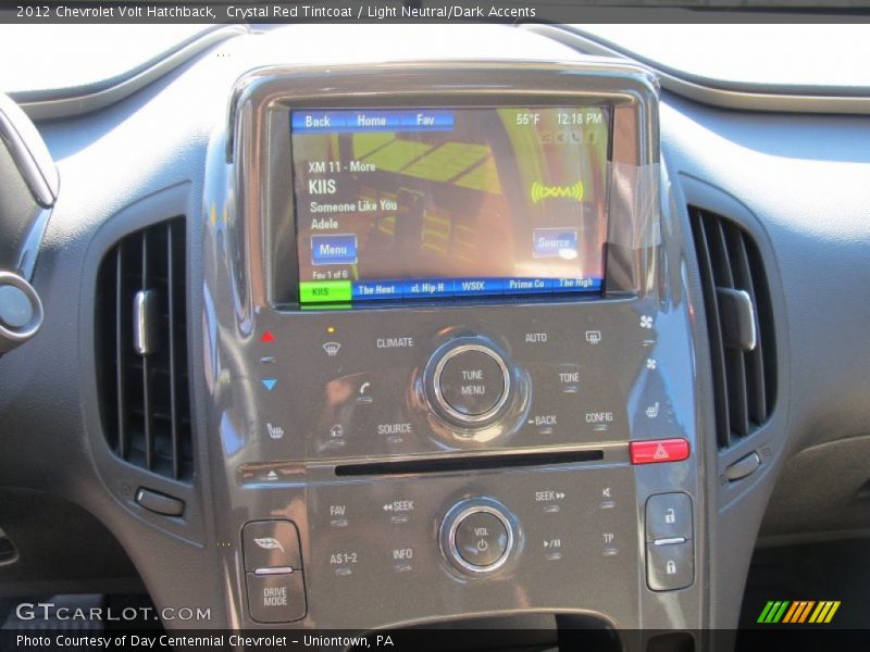 Controls of 2012 Volt Hatchback