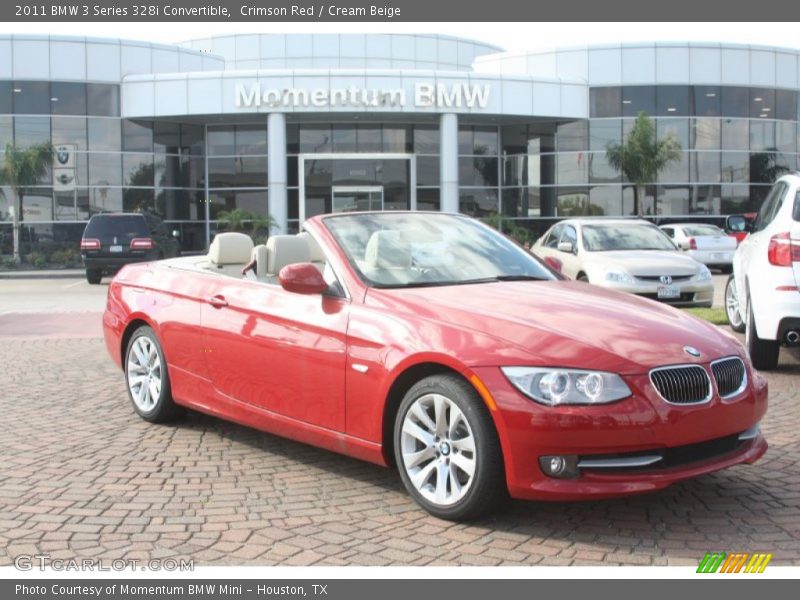 Crimson Red / Cream Beige 2011 BMW 3 Series 328i Convertible