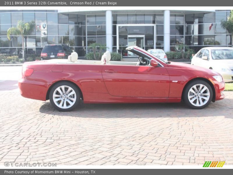 Crimson Red / Cream Beige 2011 BMW 3 Series 328i Convertible