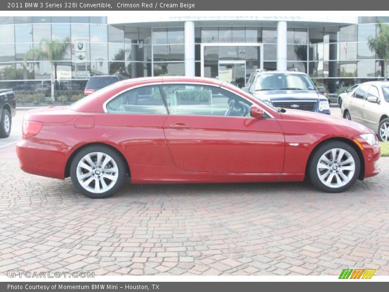 Crimson Red / Cream Beige 2011 BMW 3 Series 328i Convertible