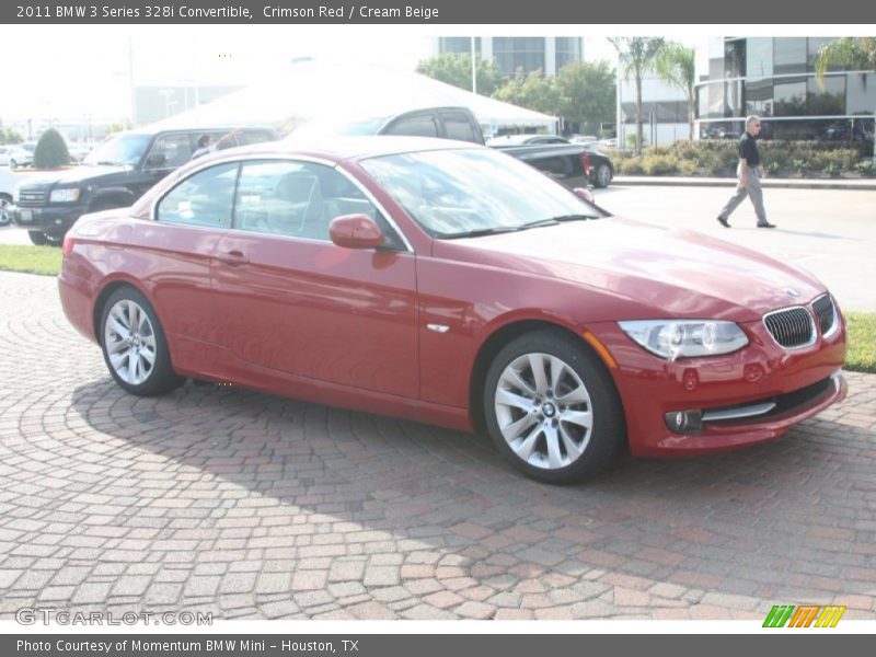 Crimson Red / Cream Beige 2011 BMW 3 Series 328i Convertible