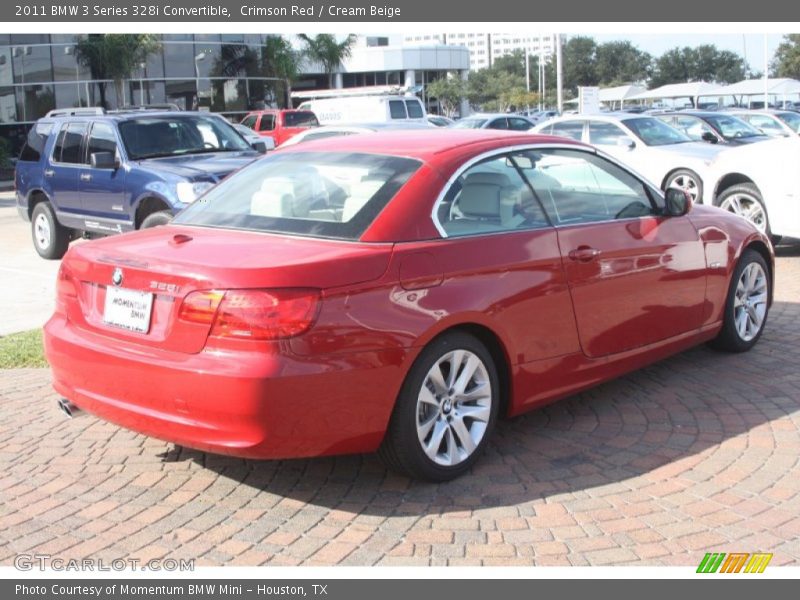 Crimson Red / Cream Beige 2011 BMW 3 Series 328i Convertible