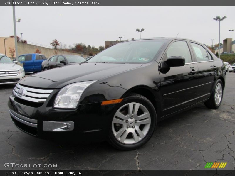 Black Ebony / Charcoal Black 2008 Ford Fusion SEL V6