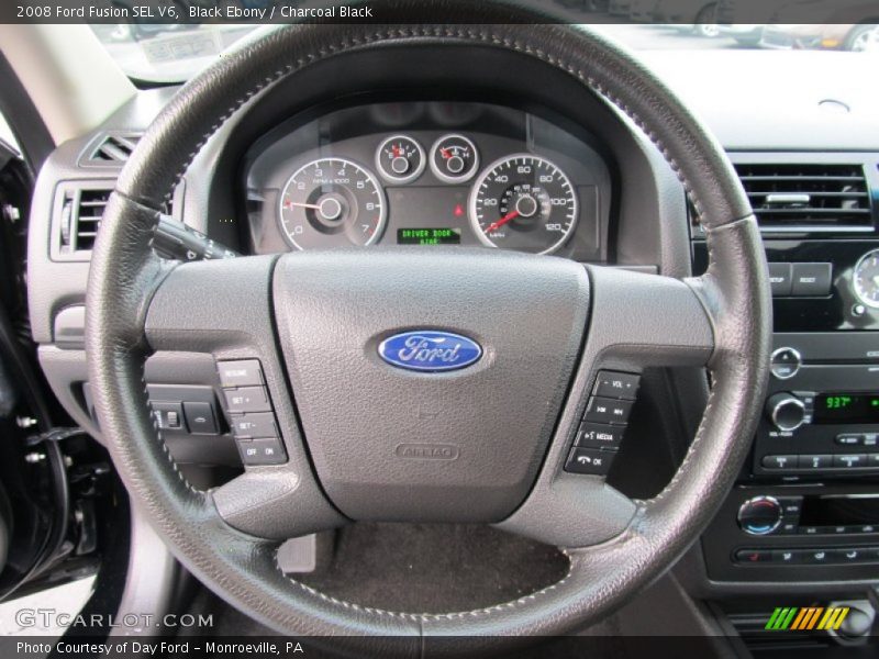 Black Ebony / Charcoal Black 2008 Ford Fusion SEL V6