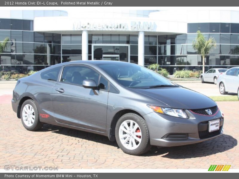 Polished Metal Metallic / Gray 2012 Honda Civic EX-L Coupe