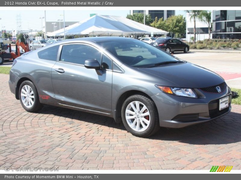 Polished Metal Metallic / Gray 2012 Honda Civic EX-L Coupe