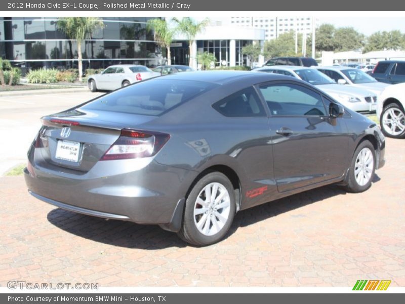 Polished Metal Metallic / Gray 2012 Honda Civic EX-L Coupe
