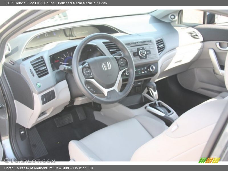 Polished Metal Metallic / Gray 2012 Honda Civic EX-L Coupe