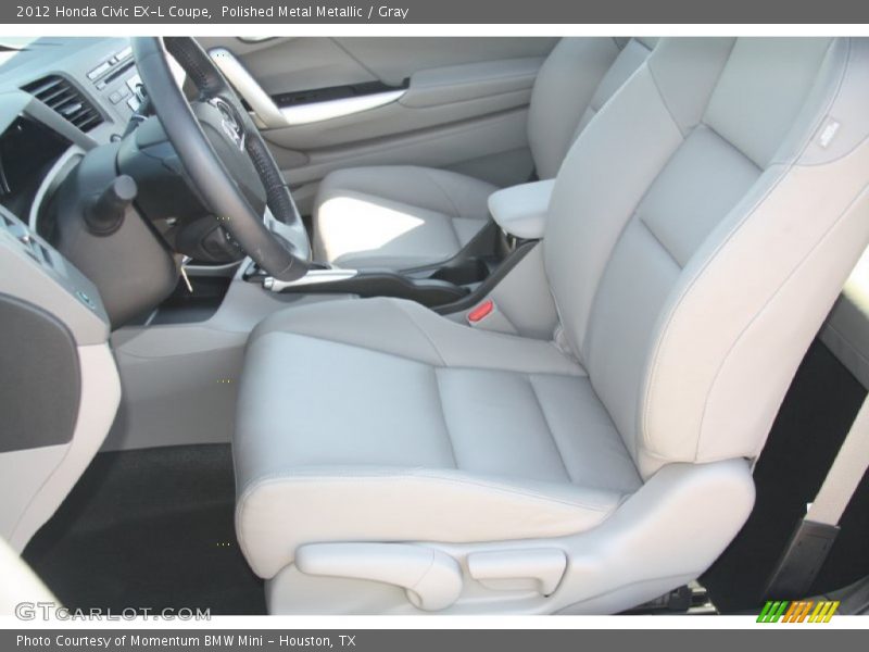  2012 Civic EX-L Coupe Gray Interior