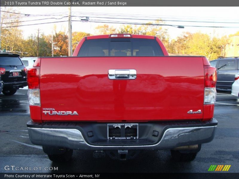 Radiant Red / Sand Beige 2010 Toyota Tundra TRD Double Cab 4x4