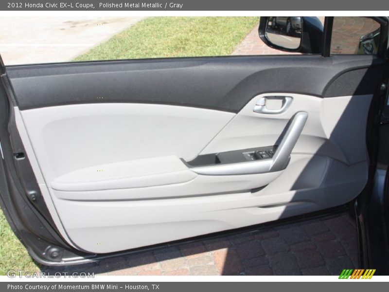 Polished Metal Metallic / Gray 2012 Honda Civic EX-L Coupe
