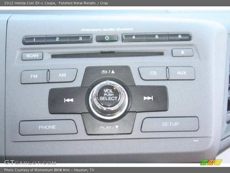 Controls of 2012 Civic EX-L Coupe