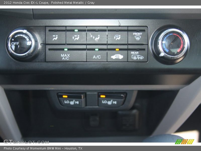 Controls of 2012 Civic EX-L Coupe
