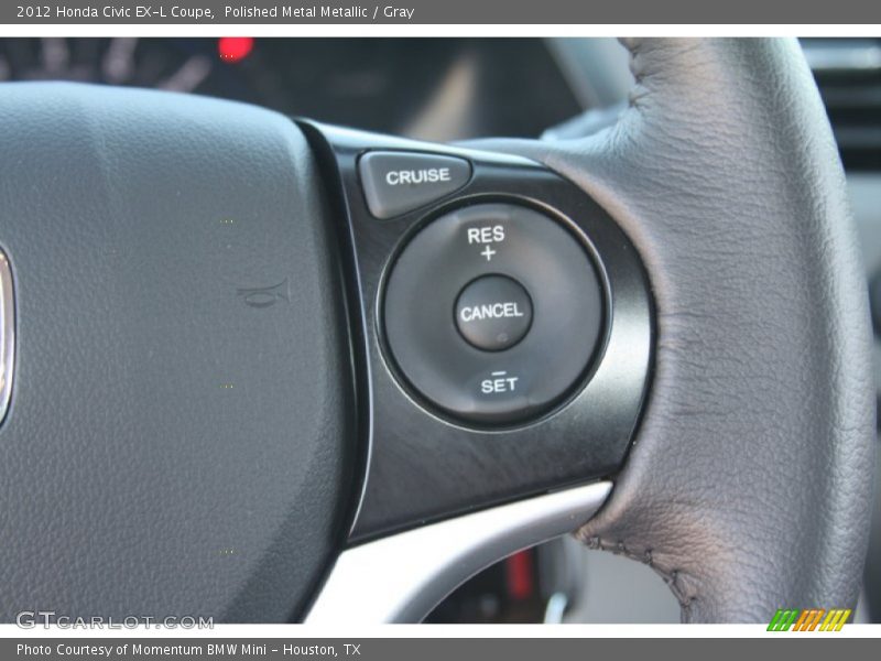 Polished Metal Metallic / Gray 2012 Honda Civic EX-L Coupe