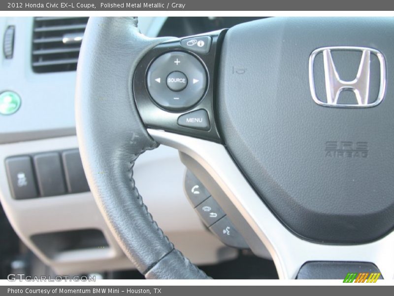 Polished Metal Metallic / Gray 2012 Honda Civic EX-L Coupe