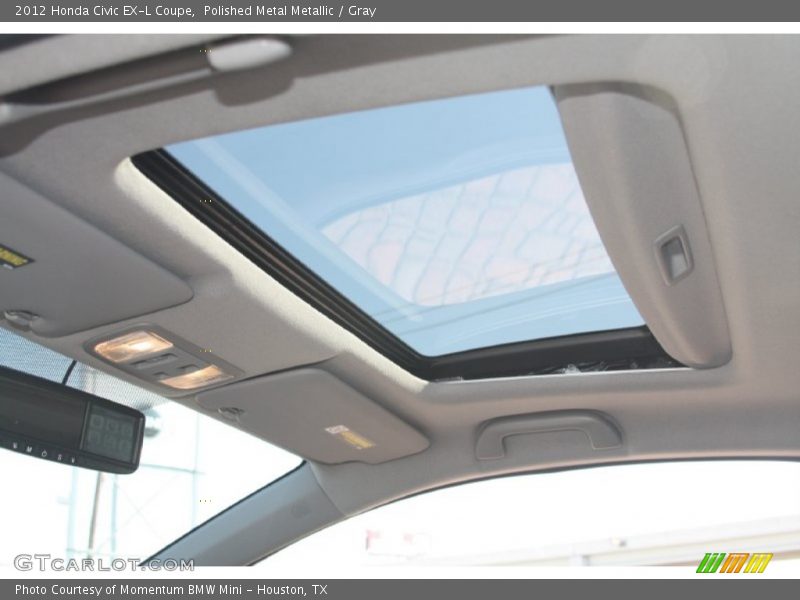 Polished Metal Metallic / Gray 2012 Honda Civic EX-L Coupe