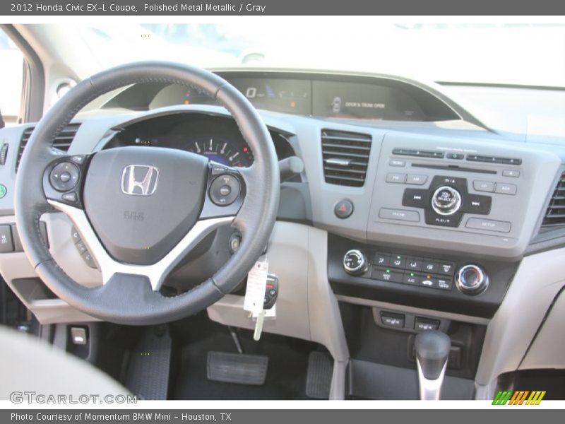Polished Metal Metallic / Gray 2012 Honda Civic EX-L Coupe