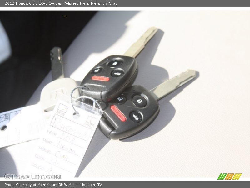Keys of 2012 Civic EX-L Coupe